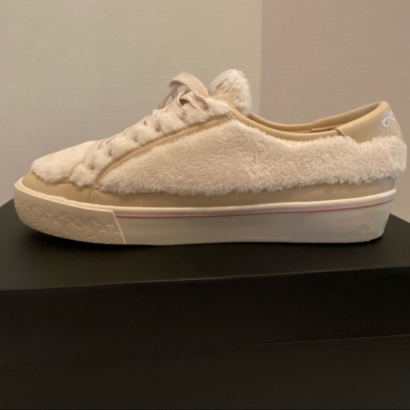 COACH Citysole Platform Sherpa Fleece Sneaker, 8.5 - Picture 7 of 15